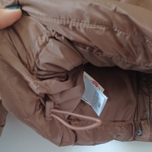 🆕️NWT GAP Big Puff Cropped Jacket in 'Cozy Brown', Size Medium Tall - Picture 14 of 14